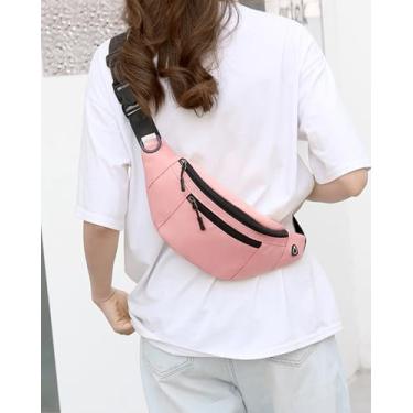 Imagem de Pochete transversal com bolsos com zíper, bolsa de cintura para celular para todos os telefones, LCC10-02, 11.38" x 5.11" x 3.56", Minimalista