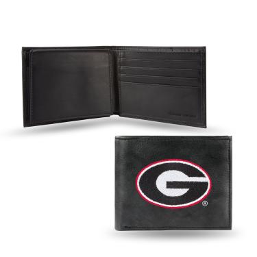 Imagem de NCAA Rico Industries Carteira de couro bordada para notas, Georgia Bulldogs, 8,2 x 10,8 cm