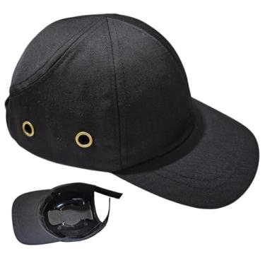 Imagem de Bone com Capacete EPI Obra Segurança do Trabalho Casquete Reparo Conserto Oficina Resistente