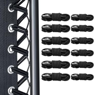 Imagem de KEPYDRMTF Cabo de substituição para cadeira de gravidade zero, pacote com 12 cabos elásticos, substituição de cadeira antigravidade, kit de cabo de reparo universal para reparo (134 x 6 + 198 x 6)