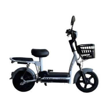 Imagem de Bicicleta Elétrica Aro 14" GTS Super Power Pro 500W, Branco e Cinza