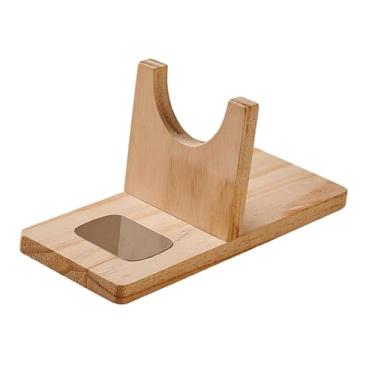 Imagem de Sclmgo Suporte de Mesa em Madeira para Cola Quente, Compatível com Quase Qualquer Base, Mantém Tudo Organizado para Profissionais, com almofada de gotejamento pequena