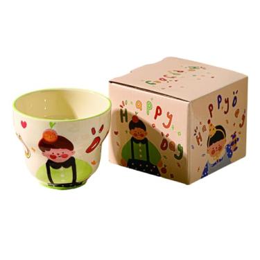 Imagem de FERBETICO Canecas de café de 290 ml para café gelado - xícaras de café e canecas de chá de cerâmica, canecas de café expresso de cappuccino com leite gelado para crianças, pais, casal, família, amigos