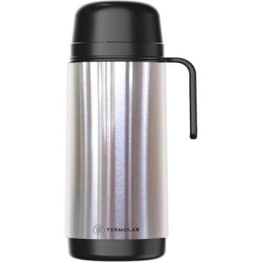 Imagem de Garrafa Térmica Lúmina 1 Litro -  Inox - Termolar, 1L, Prata e Preto