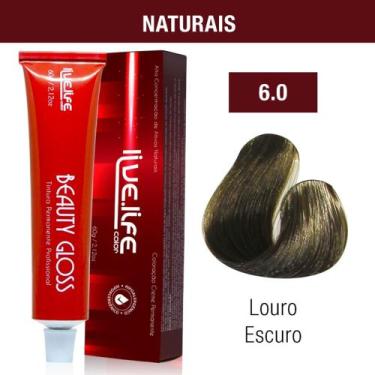 Imagem de Coloração Tintura Profissional Live Life Color 60g, 6.0 Loiro escuro