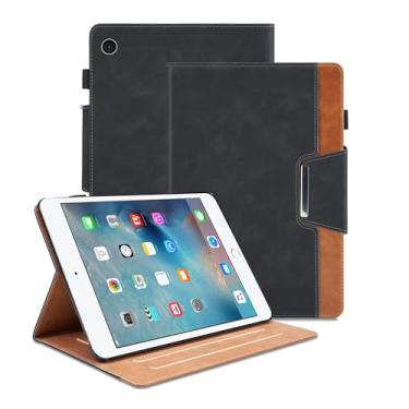 Imagem de Capa para iPad de 9,7 polegadas para 6ª/5ª geração 2018/2017, para iPad Air 2/Air 1, suporte de visualização em vários ângulos com bolso, capa para tablet inteligente de couro sintético com fecho