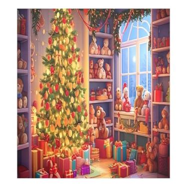 Imagem de SEHANY Capa magnética para lava-louças de árvore de Natal, adesivos magnéticos para decoração de Natal antiarranhões para painel de geladeira e lava-louças, decoração de Natal de cozinha doméstica 58