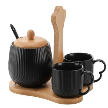 Imagem de Kit Café Oásis (4 Peças) Preta - Hauskraft, Preta