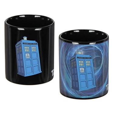 Imagem de Caneca Doctor Who TARDIS Vortex reativa ao calor que muda de cor chá e café