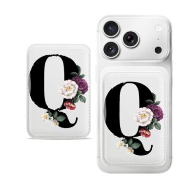 Imagem de Carteira magnética com padrão de letras para iPhone, capa fina de couro PU, capa para cartão, capa traseira para cartão, acessório de telefone fofo, Perguntas frequentes, Bonito