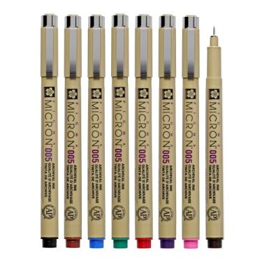 Imagem de Sakura Pigma Micron 005 conjunto de 8 cores pigmento à base de água para ilustração
