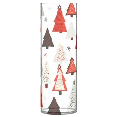 Imagem de Qilmy Vaso de árvore de Natal para flores, vaso de belas artes, decoração de casa para escritório, sala de jantar, sala de estar, casamento467