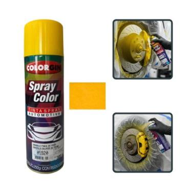 Imagem de Spray color amarelo pinca de freio spray sutomotivo colorgin 300ml