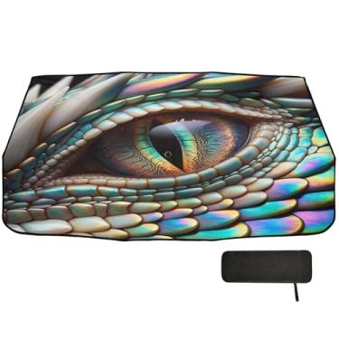 Imagem de Burbuja Guarda-sol de para-brisa de carro, guarda-chuva iridescente de olho de dragão dobrável, capa de para-brisa automática, bloqueia raios UV e calor solar, serve para caminhonete Sedan SUV na