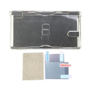 Imagem de Capa De Plástico Cristal Transparente Para NDS Lite DSi XL Com Filme P