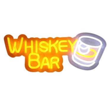 Imagem de FTVOGUE Led Neon Sign Light Whisky Bar Decoração Regulável Usb Alimentado Arte de Parede para Tavern Club Acrílico 16cm X 42cm