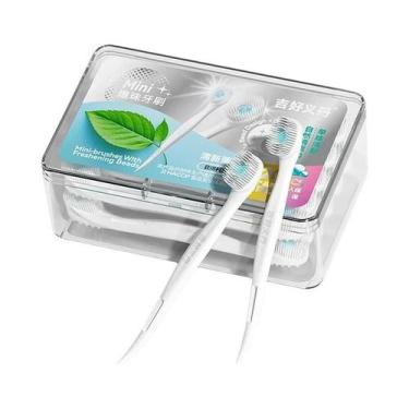 Imagem de Escova De Dentes Mini Portátil Com Pérolas Refrescantes Para a Boca, P