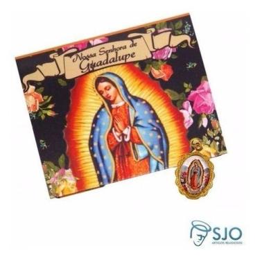 Imagem de 50 Cartões com Medalha da Nossa Senhora de Guadalupe - SJO Artigos Rel