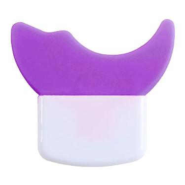 Imagem de Aplicador de cílios de silicone, defletor para evitar resíduos estéticos, protetor de rímel amigo da pele, roxo