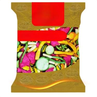 Imagem de Mix de Vegetais Legumes Desidratados 1KG Chips Crocante Sem Sal - Santa Maria (500g)