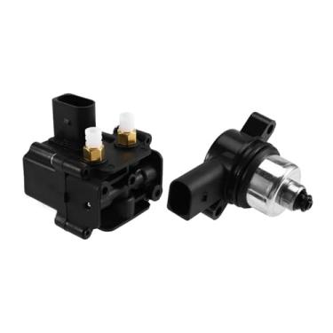 Imagem de Válvula de solenoide do compressor e bloco de válvula para suspensão de ar compatível com BMW F11 GT F07 F01/F02 F04 37206784137 37206789165