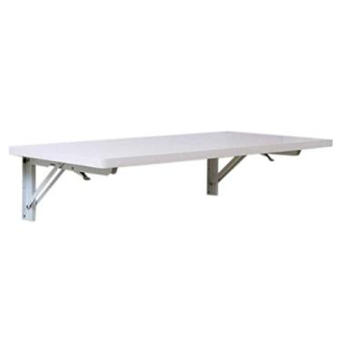 Imagem de Mesa de parede montada na parede com folhas suspensas, mesa de jantar, mesa de jantar, mesa de computador para pequenos espaços, disponível em uma variedade de tamanhos para casa e escritório (120 x