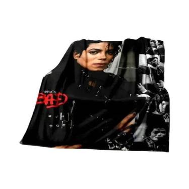 Imagem de Cobertor Super Macio Michael J-Jackson De Alta Qualidade Para Viagem, 