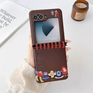Imagem de Capa para celular estilo flip para Samsung Galaxy Z 6/5/4/3 e Motorola Razr 60 50 Ultra e Razr 40 Ultra, marrom, da Many Monster, para Razr 40.