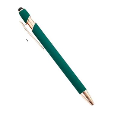 Imagem de ONECMN 20-200 canetas esferográficas de metal por atacado, caneta touch screen, escritório, escola, caneta publicitária, logotipo personalizado, gravação a laser (verde (rosa), 100 canetas)