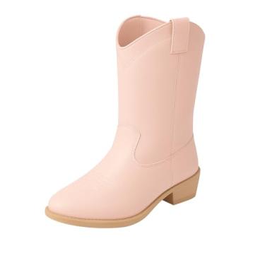 Imagem de Bota caubói Kensie Girl infantil ocidental (bebê, criança pequena, criança grande), rosa, 11 Little Kid