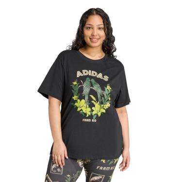Imagem de Camiseta estampada adidas X FARM Adidas Feminina-Feminino