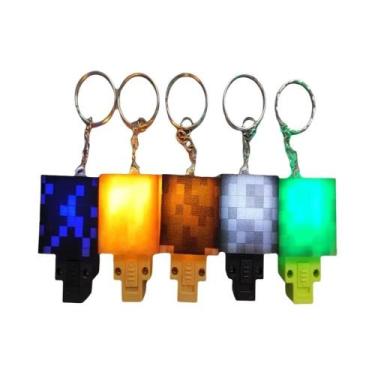 Imagem de Chaveiro De LED Brilhante Com Blocos De Construção Mini, Brinquedo Cri