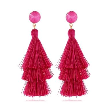 Imagem de Brincos de Dia dos Namorados Brincos de Coração Vermelho para Mulheres Brincos de Pingente de Coração Rosa dos Namorados para Namorada Presentes de Dia dos Namorados para Ela Acessórios de Dia dos