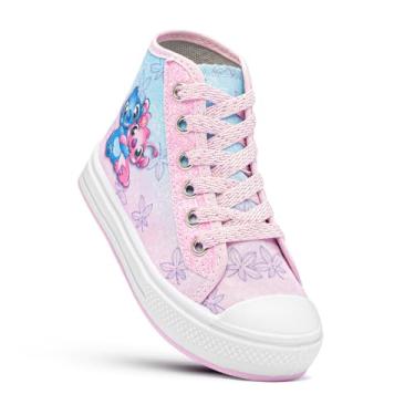 Imagem de tenis feminino infantil (Rosa-azul, BR, Criança de 9 a 12 anos, Faixa Numérico, 33, 34)