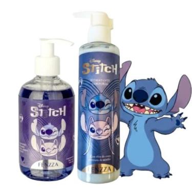 Imagem de Kit Hidratante Corporal Sabonete Líquido Stitch Fenzza - Kit Hidratant