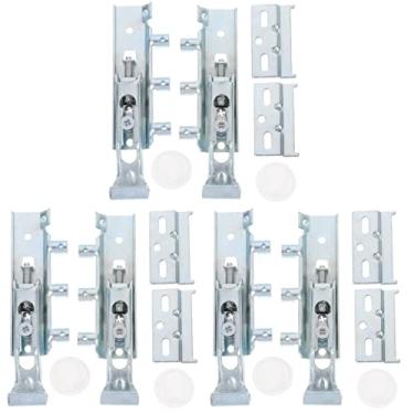 Imagem de Dobradiças de porta 3 suportes de suspensão de armário escondidos de cozinha dobradiças de armário de fechamento dobradiças de porta de armário cabides para pendurar na parede (cor: prata x 3 peças