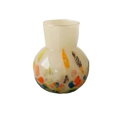 Imagem de Vaso de vidro colorido arte simples vaso hidropônico colorido avançado vaso hidropônico decoração sala de estar vasos de flores (A)