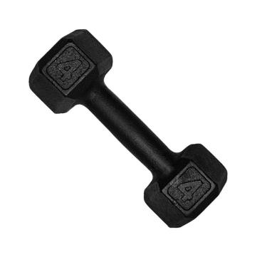 Imagem de Halter Sextavado Dumbell Pintado 4Kg Academia Treino Ferro