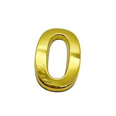 Imagem de NumRealm Número de porta, números de casa à prova d'água 3D, endereço de caixa de correio autoadesiva, jardim, apartamento, hotel, café, sinalização, ouro-0