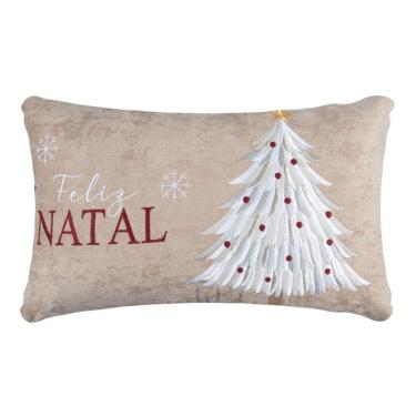 Imagem de Almofada Natalina Baguete Pinheiro 445476 35X55Cm Belchior