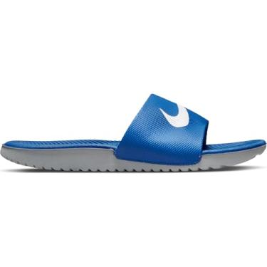 Imagem de Nike Sandália masculina Kawa Slide (GS/PS), Hiper cobalto/branco, 15