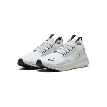 Imagem de PUMA Tênis de corrida masculino Softride Symmetry Fuzion, 25 Primavera Verão Cor PUMA Branco/Cinza Claro Frio/Marinho PUMA (09), 24.0 cm