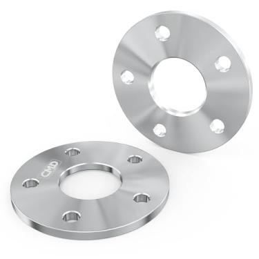 Imagem de Cmd motoring Espaçadores de roda centralizados de 0,39 polegadas/10 mm 5x120 - CNC forjado compatível com 2010-24 Camaro, 2020-24 Corvette C8, 2014-20 Impala, Equinox, Cadillac CTS, XT4-66,9 mm furo