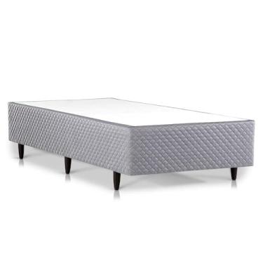 Imagem de Cama Box Solteiro Herval Paris Bambu, Molas Ensacadas, 88 cm