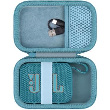Imagem de co2CREA Estojo rígido de substituição para alto-falante portátil JBL Go 4 Go3 Go 3 Eco (caixa azul-petróleo)