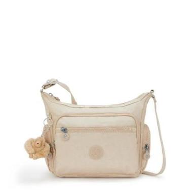 Imagem de Bolsa Kipling Gabbie S Sparkled Beige-Feminino