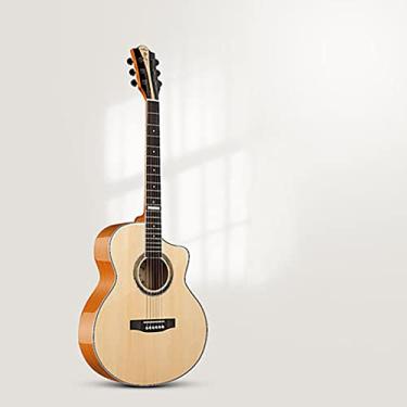 Imagem de Guitarra folheada de 101 cm para iniciantes para meninos e meninas, guitarra acústica especial B (B)