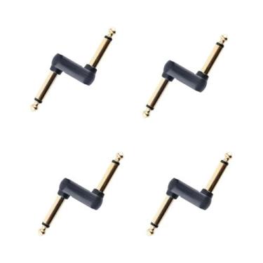 Imagem de Adaptador Acoplador De Pedal De Guitarra Tipo Z Reto Macho-Macho 6.35m