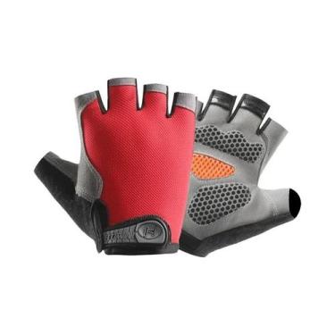Imagem de Luvas De Ciclismo Unissex Respiráveis Antiderrapantes Meio Dedo Para F