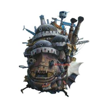 Imagem de Pôster Em Tela Do Castelo Andante De Howl Da Studio Ghibli, Arte Retrô